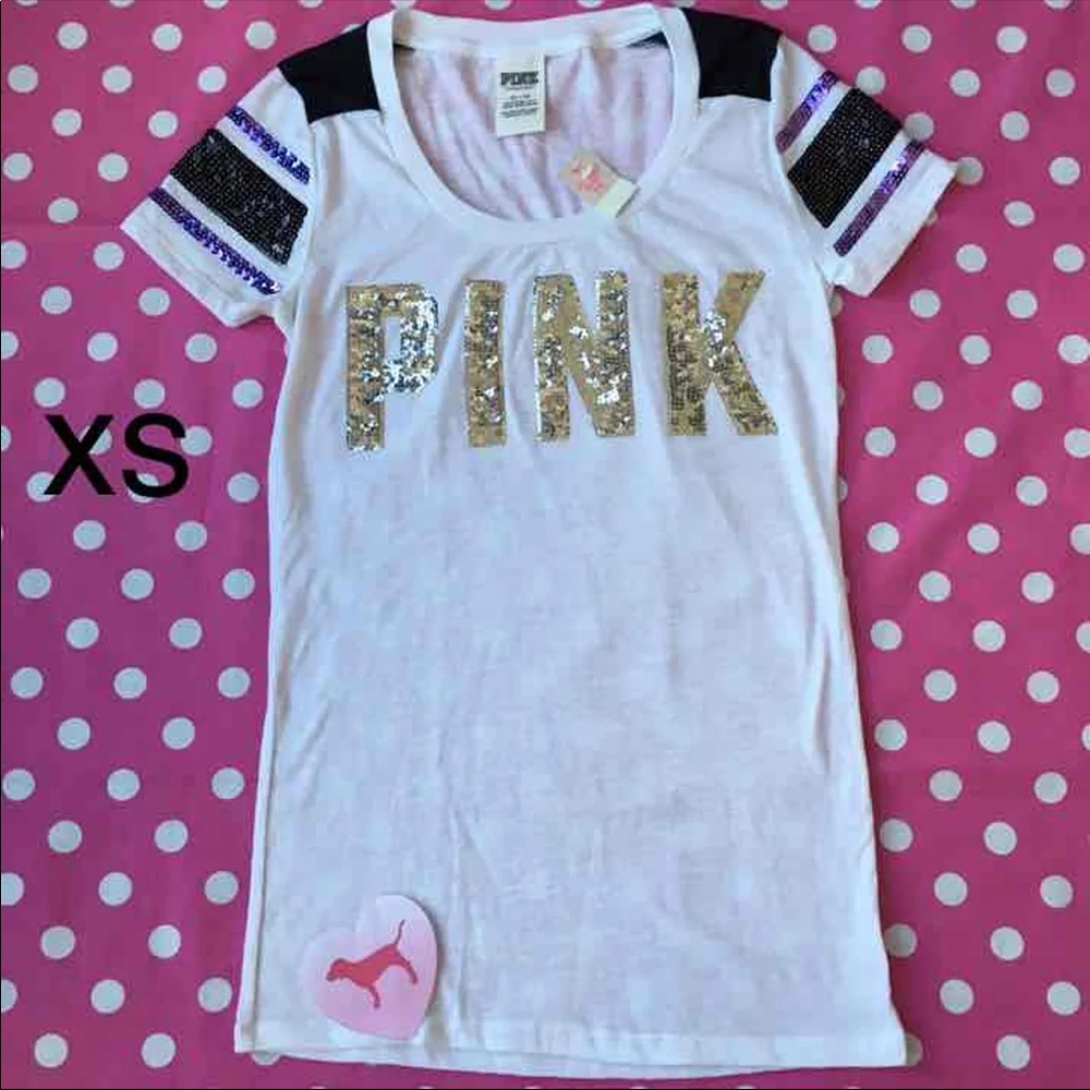 NWT VS PINK bling tee